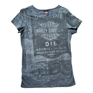 Harley-Davidson Women’s Graphic Tee Shirt Size XL Slim Fit Gray
